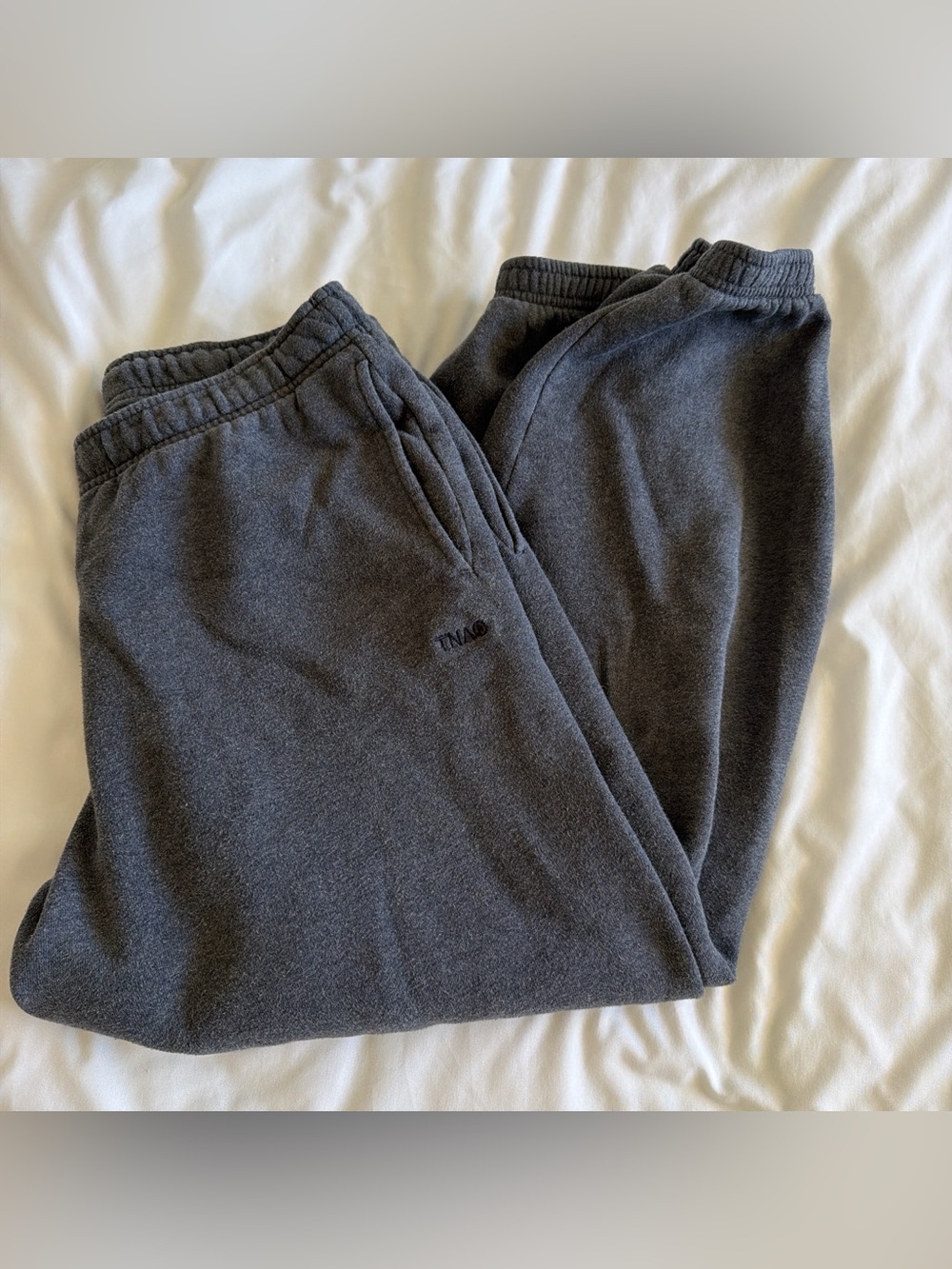 TNA Sweatfleece Cozy Fleece Joggers | Mega Fit | Charcoal Grey | Size M